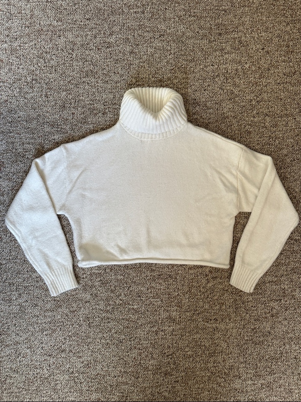Garage Cropped Turtleneck Sweater XS